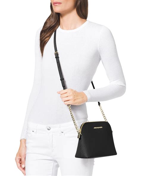 michael kors cindy dome crossbody oyster black lace|michael michael kors cindy large dome crossbody celadon.